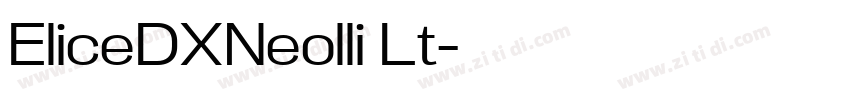 EliceDXNeolli Lt字体转换